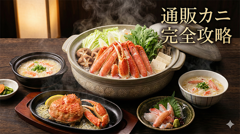 快適生活のカニで楽しむ