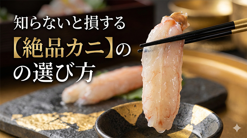 絶品ガニの選び方